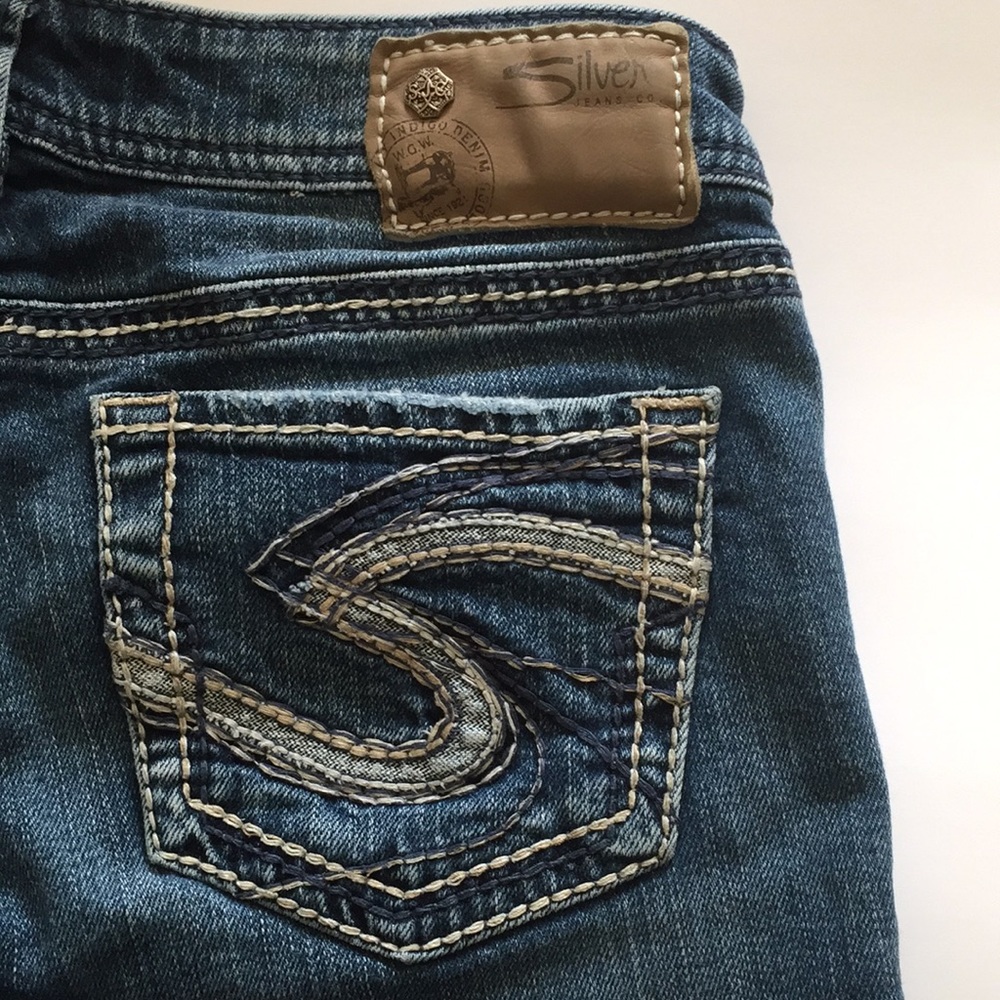 Silver AIKO Size 26x27 Jeans Bootcut Low Rise
